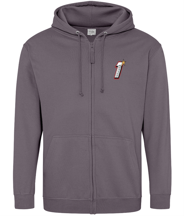 Number 1 Zipped Hoodie