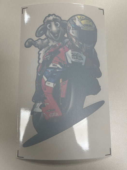 TB46 Sheeps Car Sticker (Inside Glass)