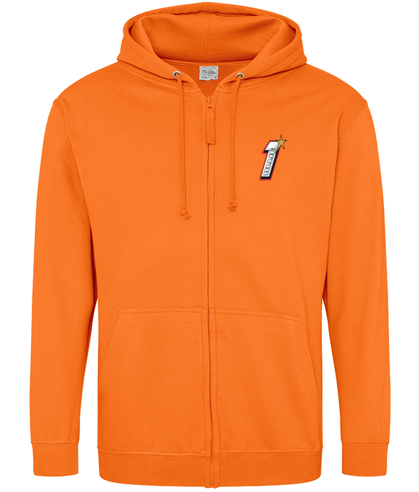 Number 1 Zipped Hoodie