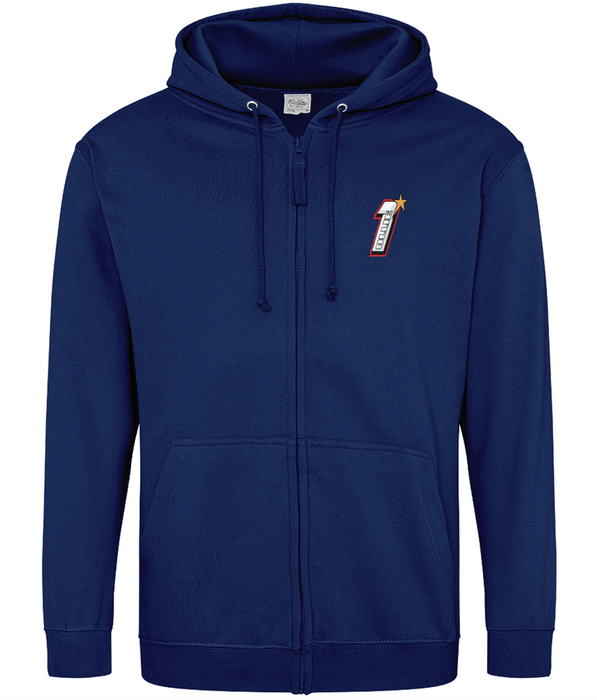 Number 1 Zipped Hoodie